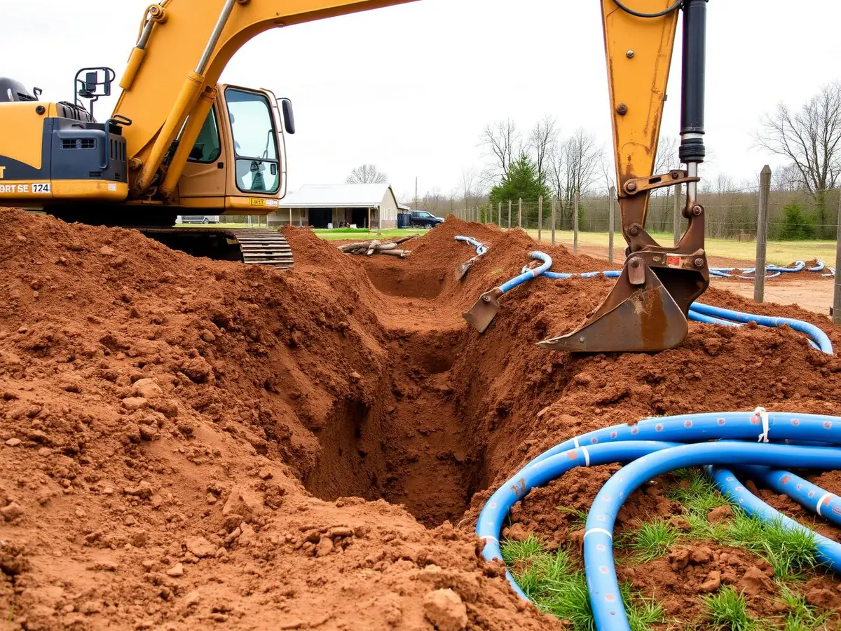 Utility Trenching & Drainage in Marshfield, MO